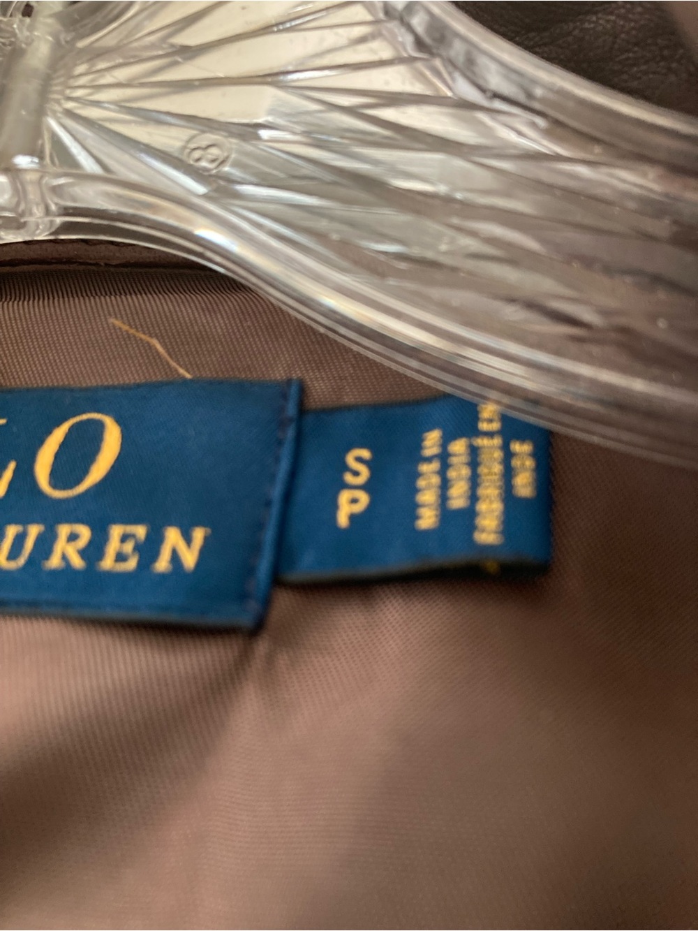 Ralph Lauren Brown Leather Bomber Jacket - Picture 6 of 8